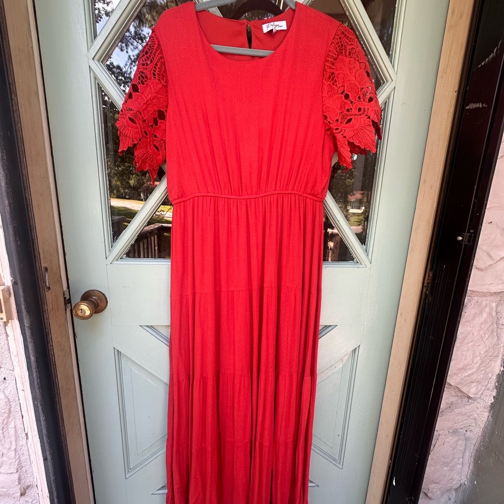 Boho Rust/Orange Maxi